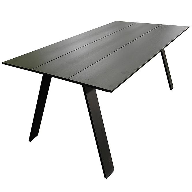 Záhradný stôl z polywoodu Hallo Faro čierny