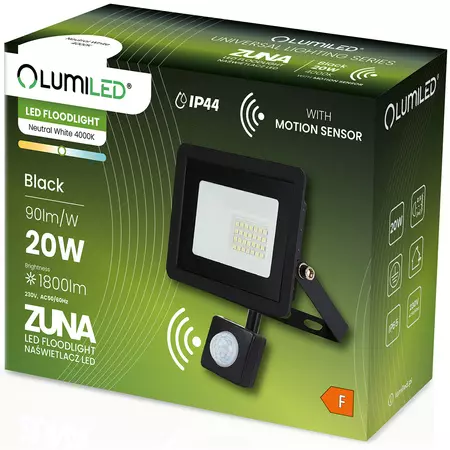 Lumiled reflektor LED ZUNA 20W senzor 4000K