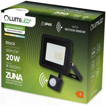 Lumiled reflektor LED ZUNA 20W senzor 4000K