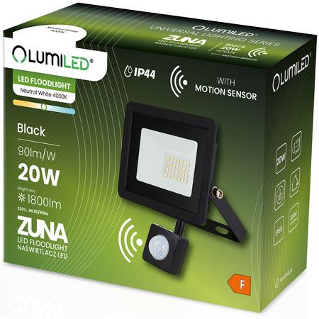 Lumiled reflektor LED ZUNA 20W senzor 4000K