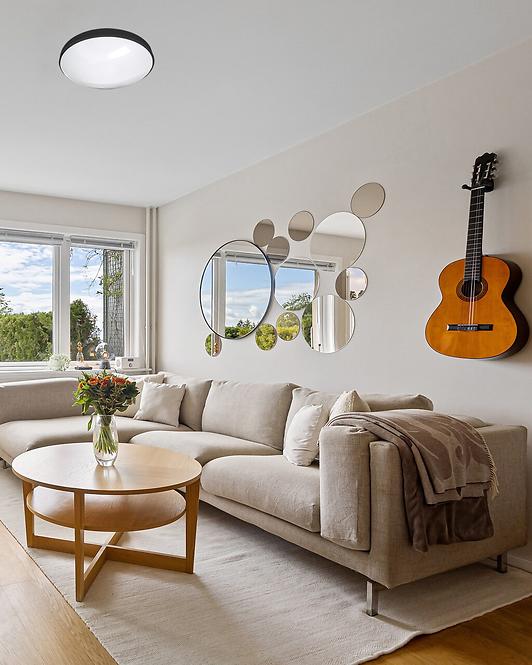 Stropná lampa QTEC 18W 4000K čierna,3