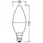 Žiarovka LED OSRAM E14 B35 7W 2700K 2ks,3