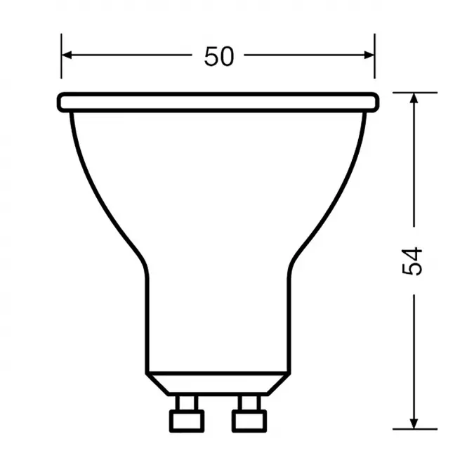 Žiarovka LED OSRAM GU10 6,9W 2700K 3ks