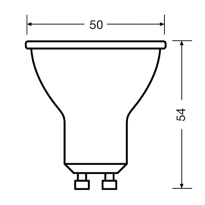 Žiarovka LED OSRAM GU10 6,9W 2700K 3ks