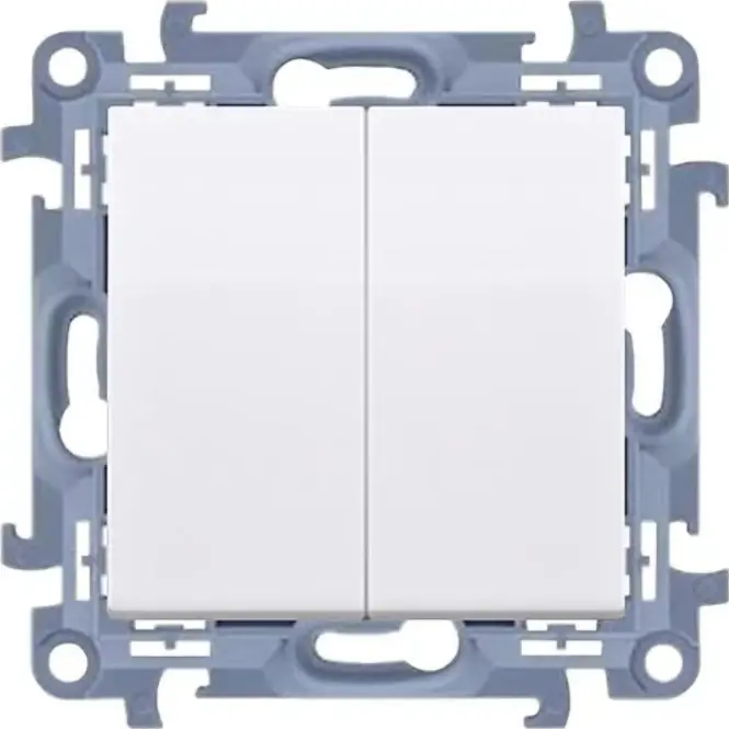 Vypínač lustrový CW5BL.01/11 s podsvietením LED biely