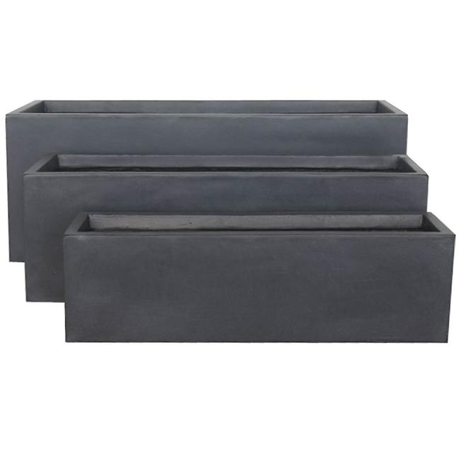 KVETINÁČ HC00592-3S 70X23X23 TMAVOŠEDÝ,2