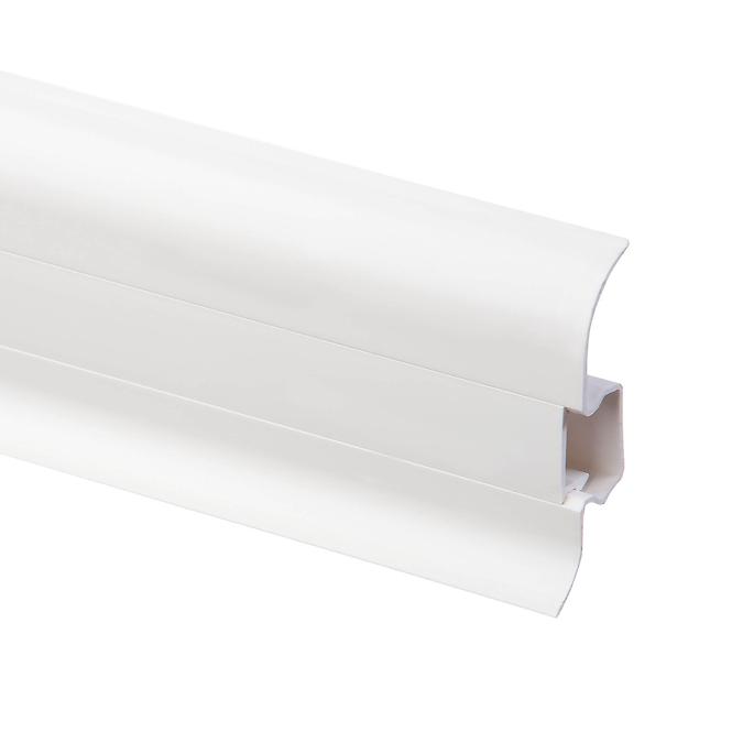 Podlahová lišta PVC Premium Classic 9003 biela