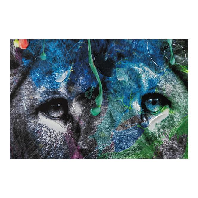Obraz na plátne 80x80 Abstraktný lev – graffiti,3