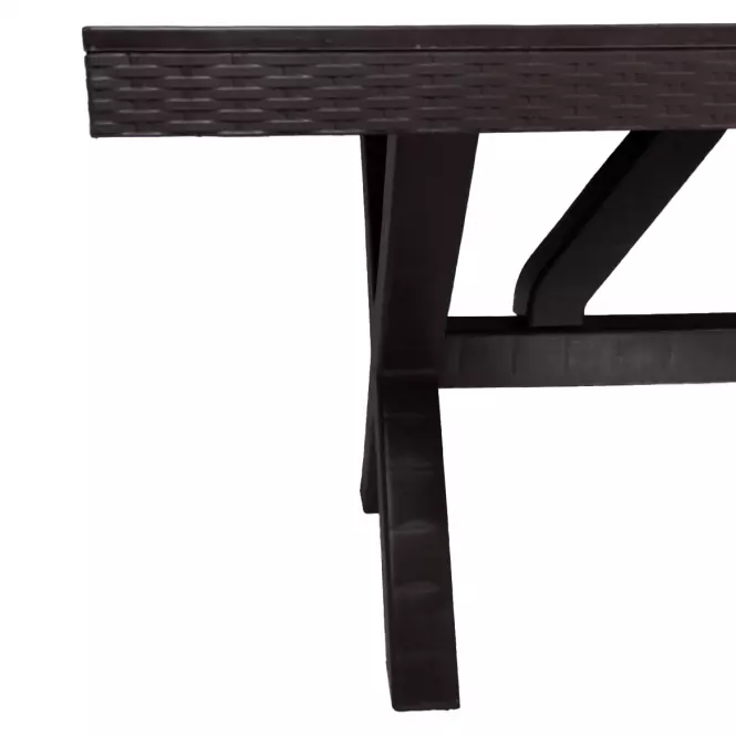 Stôl Rustic hnedý 90x180 cm