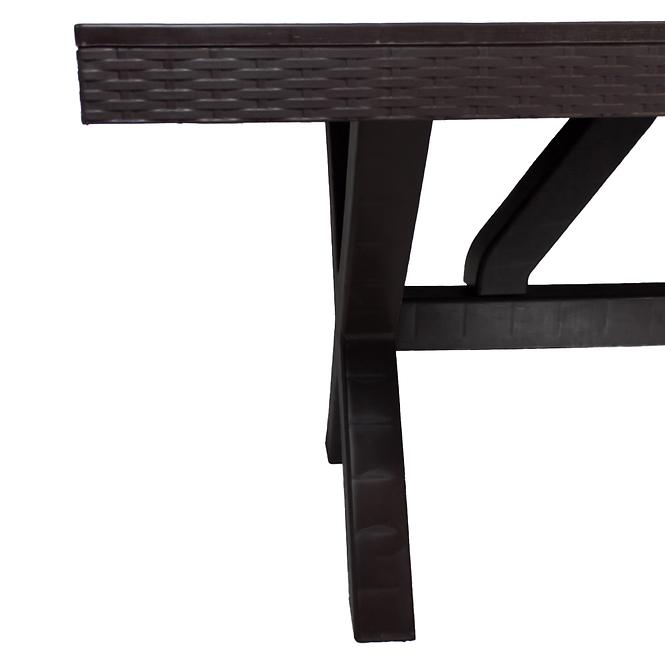 Stôl Rustic hnedý 90x180 cm