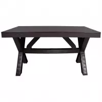 Stôl Rustic hnedý 80x140 cm