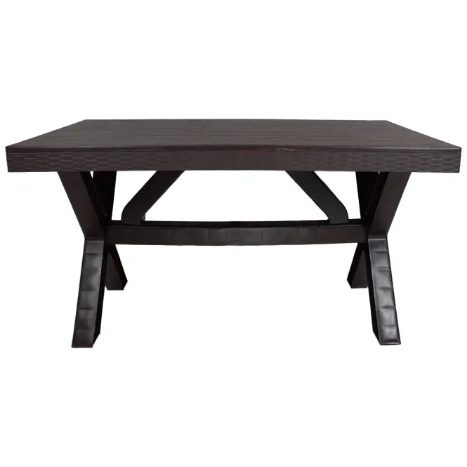 Stôl Rustic hnedý 80x140 cm