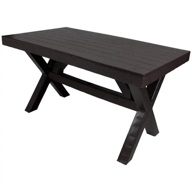 Stôl Rustic hnedý 80x140 cm,2