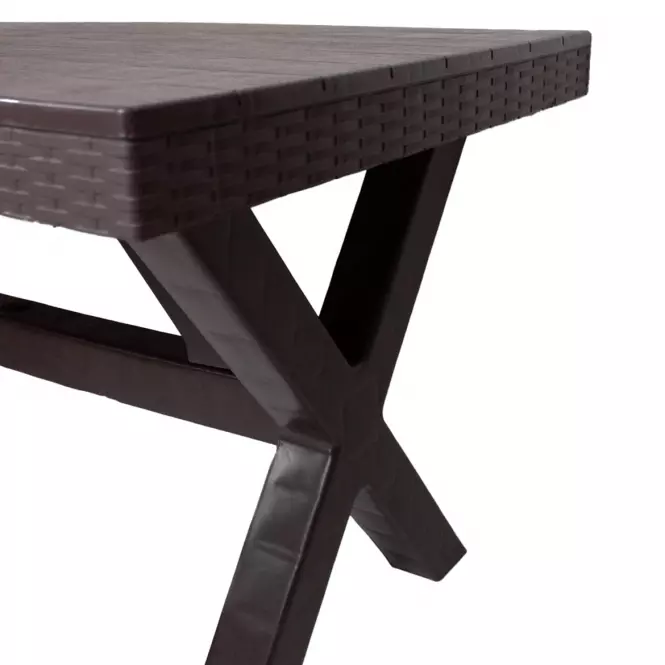 Stôl Rustic hnedý 80x140 cm
