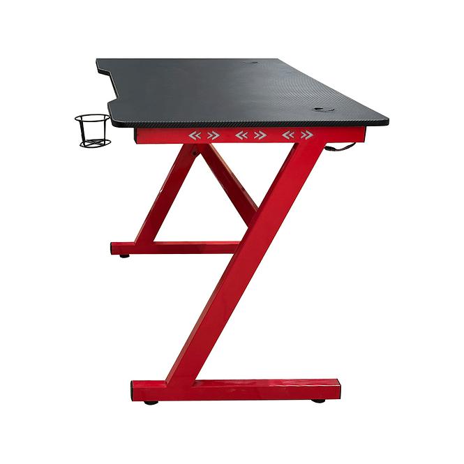 Písací stôl pre hráča Besartion 8768 čierna/červená
