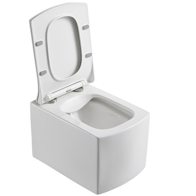 Závesná misa SOLU rimless  s voľne padajúcou doskou,2