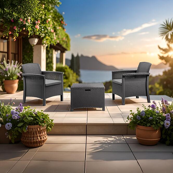 Záhradný komplet Venezia Terrace graphite