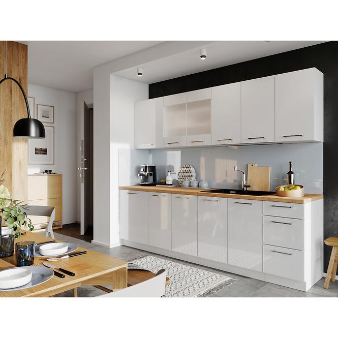 Kuchynská skrinka Vita D60PC biely lesk