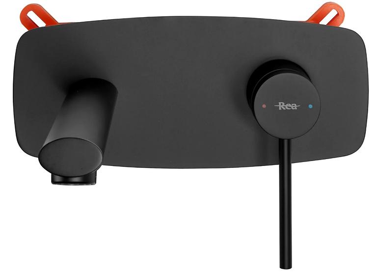 Podomietková umývadlová batéria rea Oval čierna + box,4