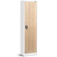 Kovová skriňa Alex 45 cm – biela/sonoma, jednodverová