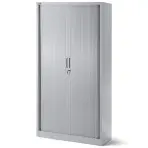Kovová skriňa Damian 90 cm – sivý, dvojdverová
