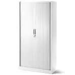Kovová skriňa Damian 90 cm – biela, dvojdverová