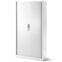 Kovová skriňa Damian 90 cm – biela, dvojdverová