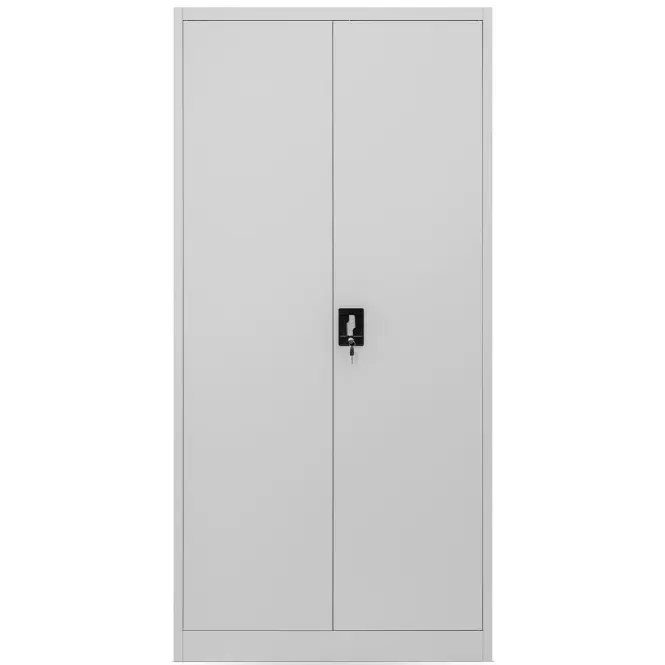 Kovová skriňa Dawid 90 cm – sivý, dvojdverová,3