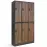Skriňa Igor kovová antracit/orech