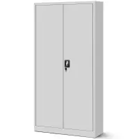 Kovová skriňa Jan H 90 cm – sivý, dvojdverová