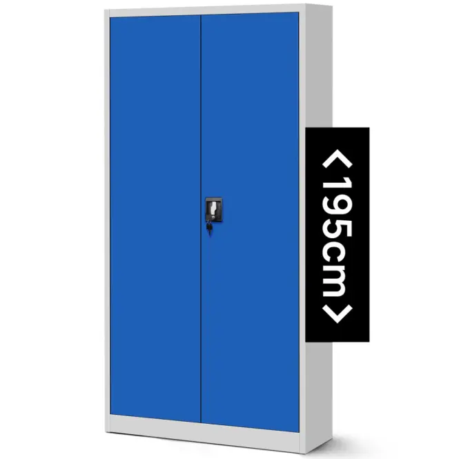 Skriňa Jan H kovová šedý/modrá,3