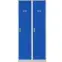 Kovová skriňa Kacper 80 cm – sivý/modrá, dvojdverová,3