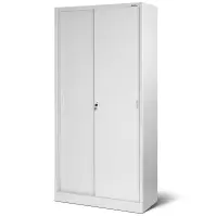 Kovová skriňa Kevin 90 cm – sivá, dvojdverová