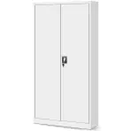 Kovová skriňa Tomasz 90 cm – biela, dvojdverová