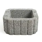 Svahová tvárnica Zora 26x29,5x14 cm sivá