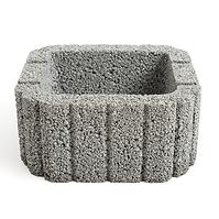 Svahová tvárnica Zora 26x29,5x14 cm sivá