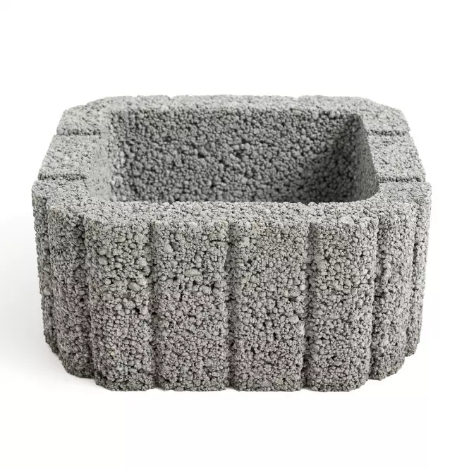 Svahová tvárnica Zora 26x29,5x14 cm sivá