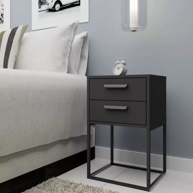 Nočný stolík 2S-40 antracit,4