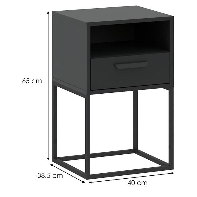 Nočný stolík 1S-40 antracit,2