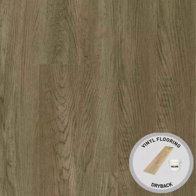 Lepené vinylové podlahy Dub Modern Brown 2mm/0,4mm DryBack