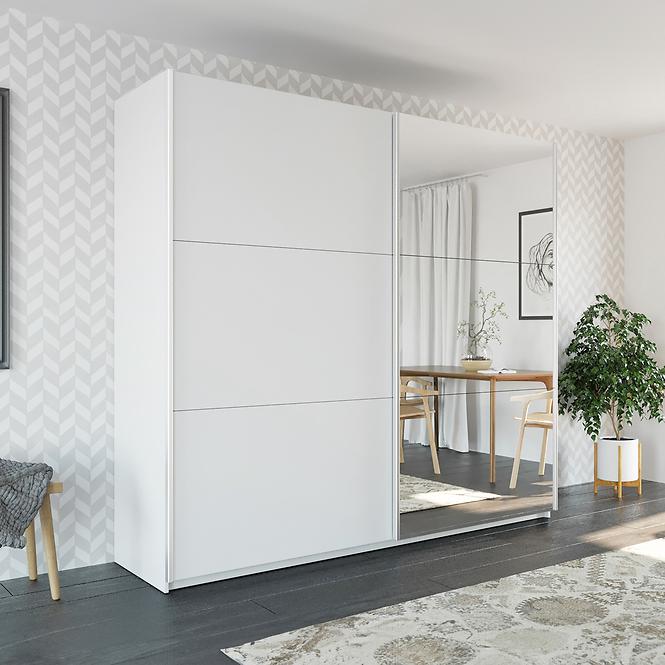 Skriňa Vigo 225 biela / zrkadlo,5