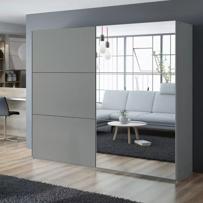 Skriňa Vigo 250 platinum / zrkadlo