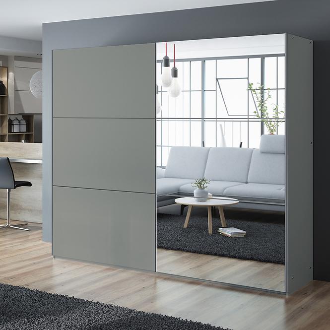 Skriňa Vigo 250 platinum / zrkadlo