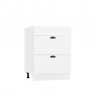 Kuchynská skrinka Adele D60PC S/2 zasl biela hrášok/biela