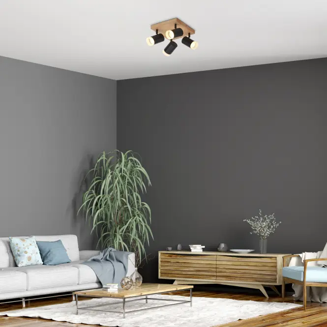 Stropné bodové svietidlo  TORAS GU10 4XMAX 5W LS4,6