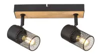 Stropné bodové svietidlo METTA E14 2XMAX 40W LS2