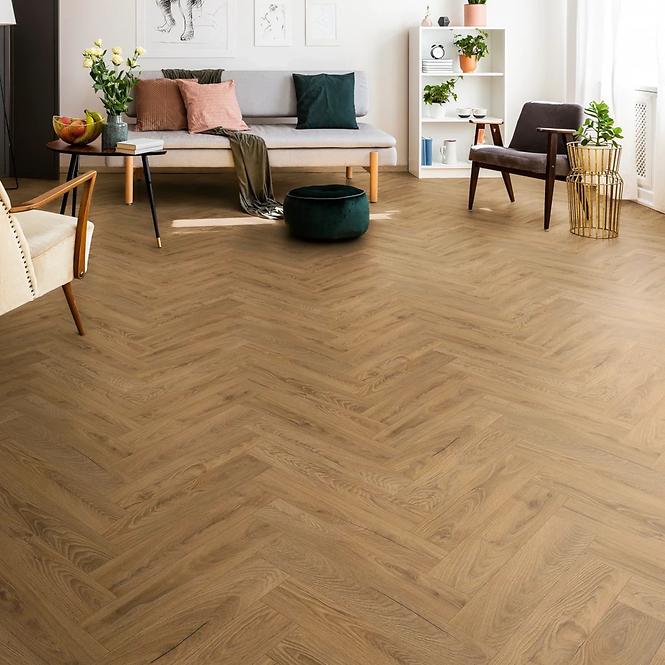 Laminátová podlaha vodeodolná Dub Inca Carpenter 8mm AC5 Herringbone K476