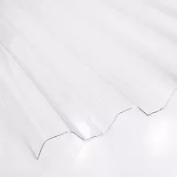 PC doska 900 x 2000 x 0,5 mm trapéz, bezfarebná, odolná voči krupobitiu