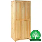 Borovicová skriňa Merkury 85 cm – borovica, dvojdverová