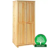 Borovicová skriňa Merkury 85 cm – borovica, dvojdverová